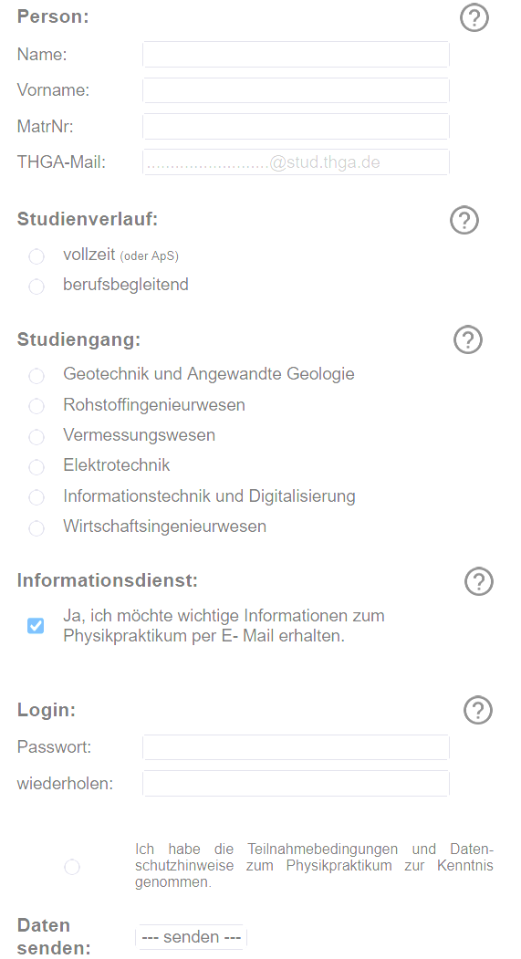Anmeldeformular gesperrt!